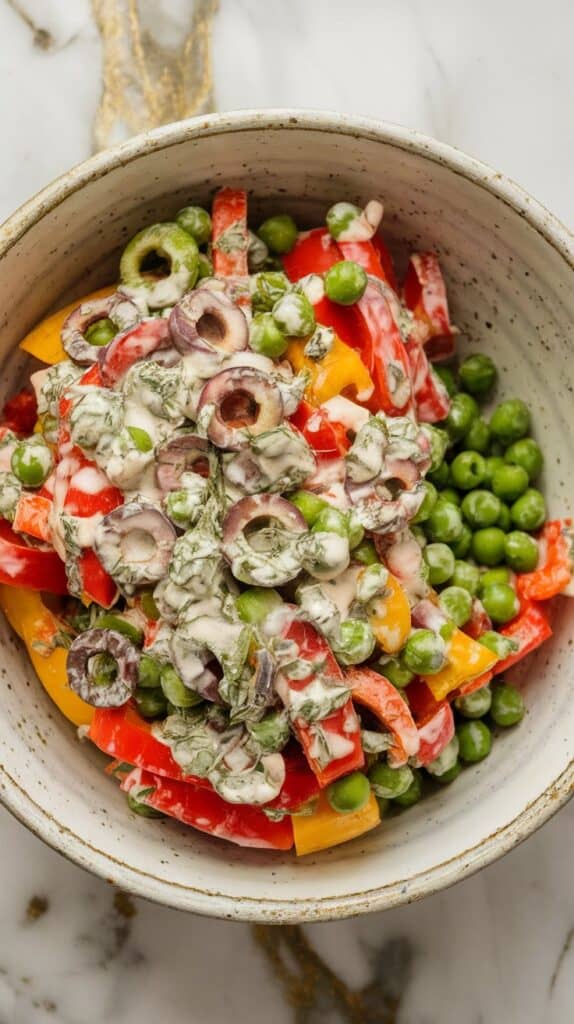 Creamy Cottage Cheese Pasta Salad