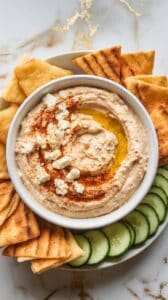 Roasted Red Pepper Feta Cottage Cheese Dip