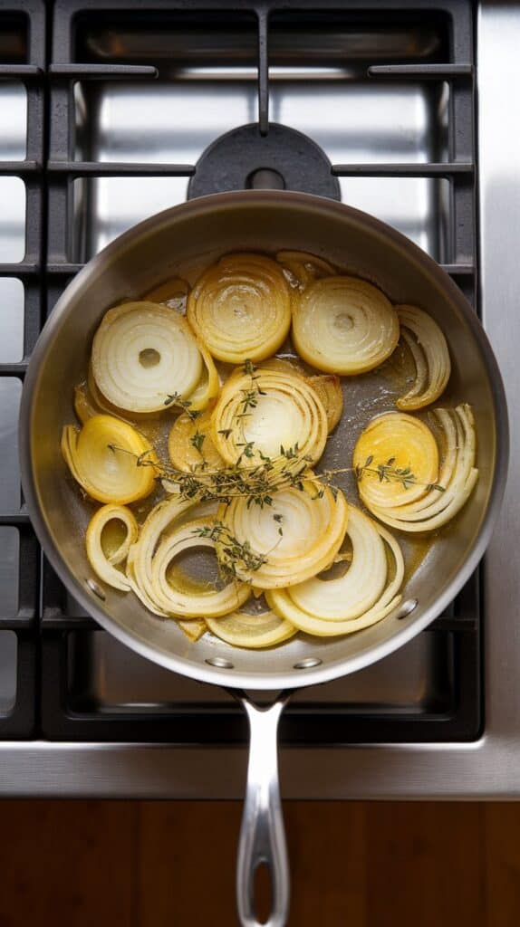 Caramelized Onion Thyme Cottage Cheese Dip