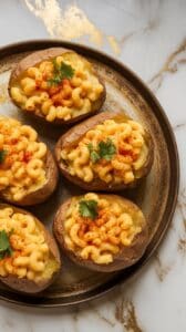 Creamy Vegan Mac & Cheese Baked Potato