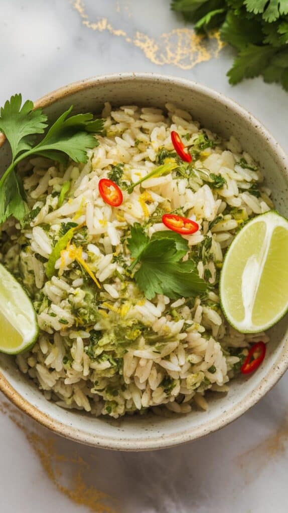 Argentine-Thai Fusion Chimichurri Basmati Rice