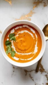 Chilled Carrot Ginger Soup