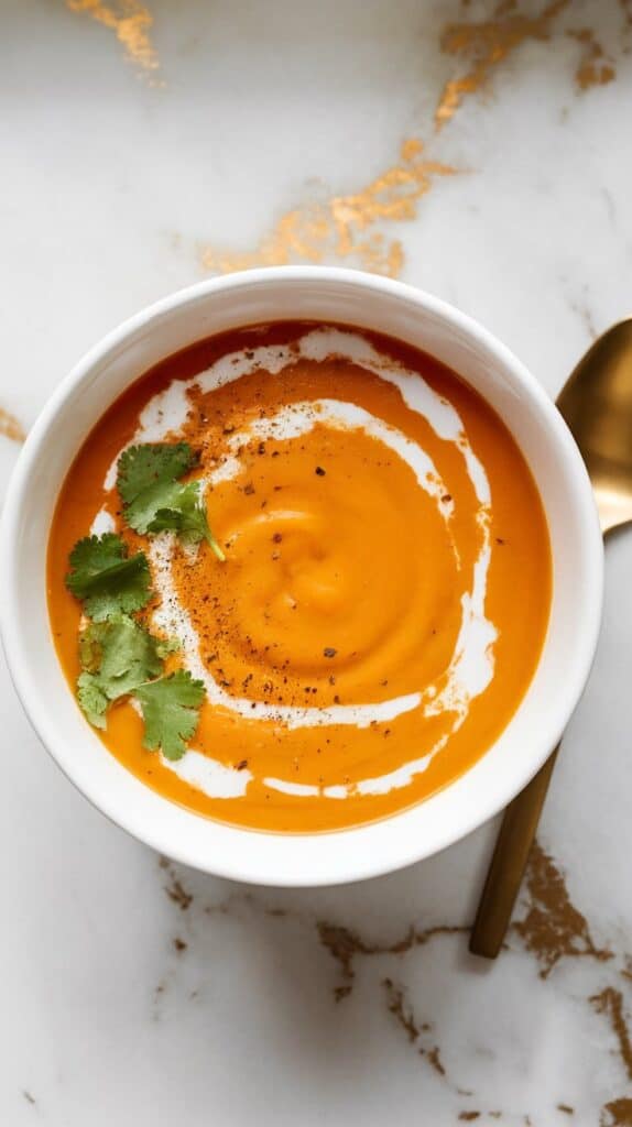 Chilled Carrot Ginger Soup