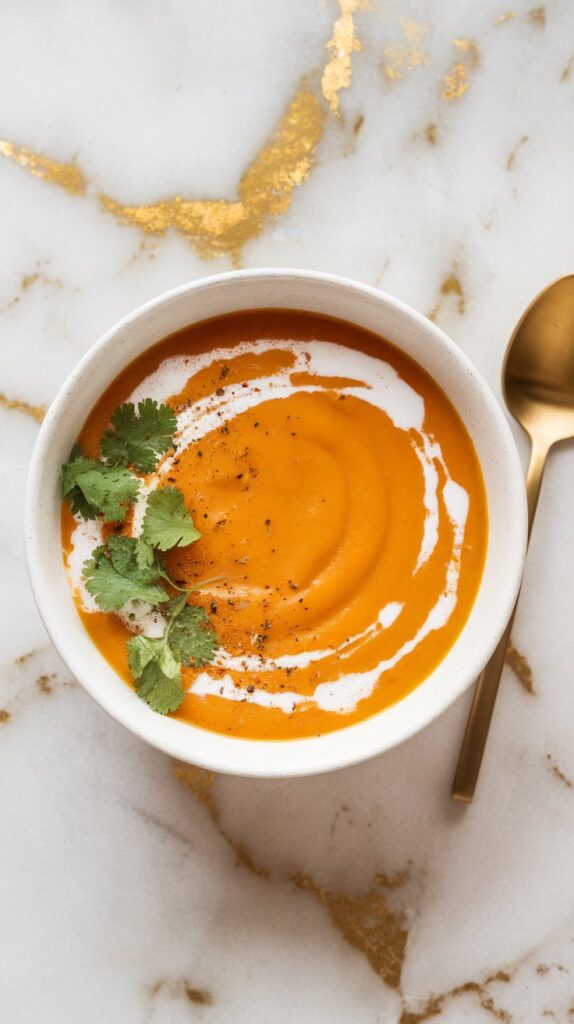 Chilled Carrot Ginger Soup