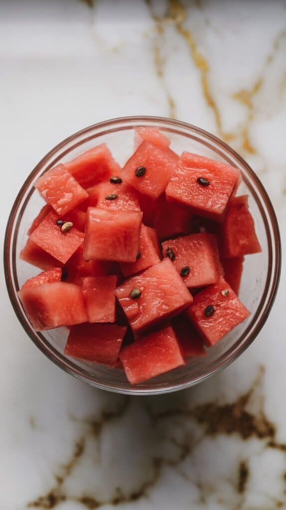 Spicy Watermelon Jalapeño Salad