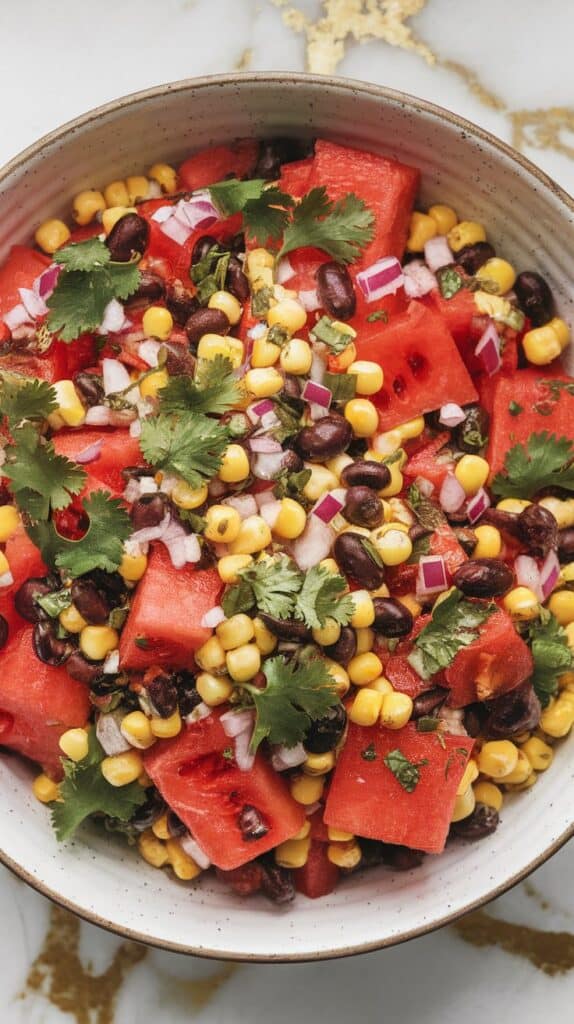 Watermelon Corn Black Bean Salad