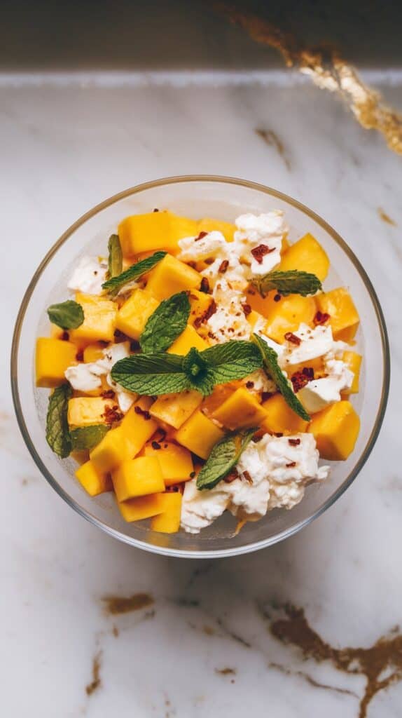 Spicy Mango & Cottage Cheese Salad