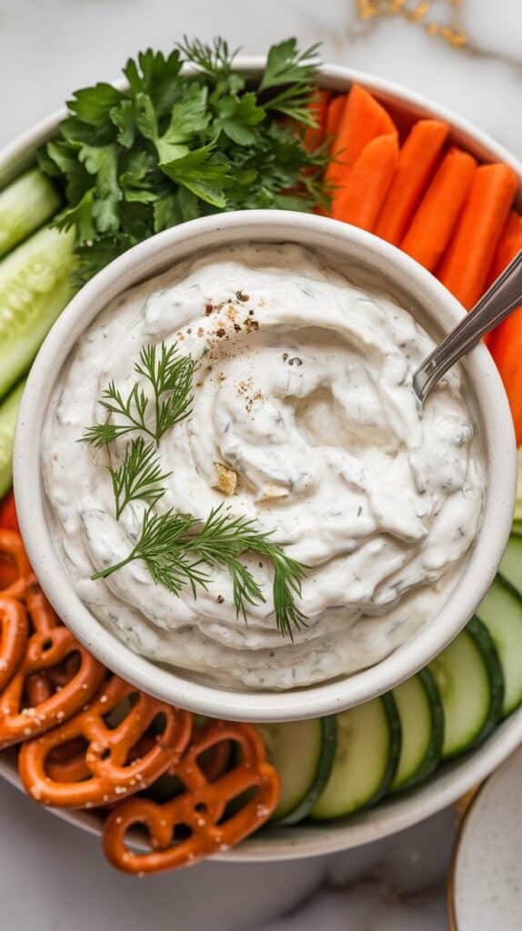 Creamy Cottage Cheese Ranch Dip