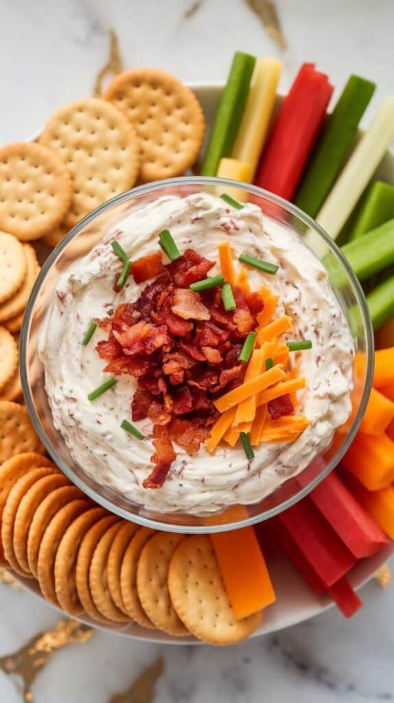Smoky Bacon Cheddar Cottage Cheese Dip