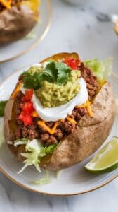 Taco-Stuffed Baked Potatoes