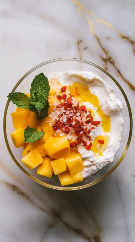 Spicy Mango & Cottage Cheese Salad