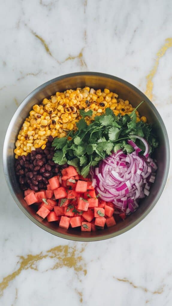 Watermelon Corn Black Bean Salad