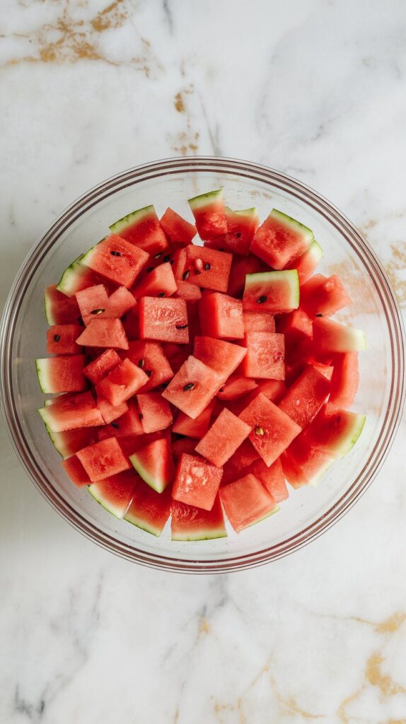 Watermelon Avocado Lime Salad
