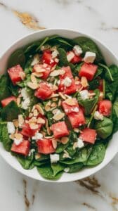 Watermelon Spinach Salad
