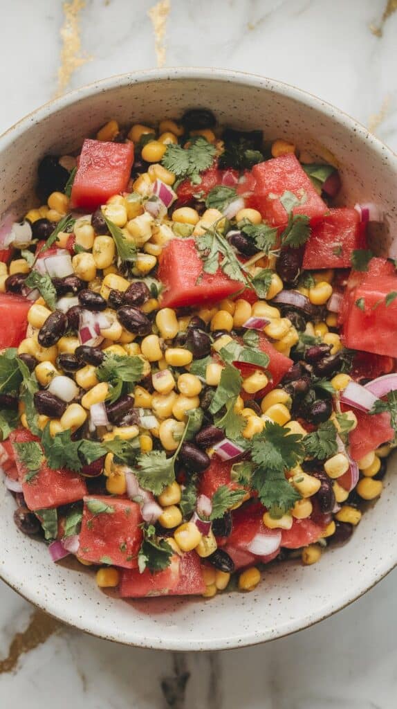 Watermelon Corn Black Bean Salad