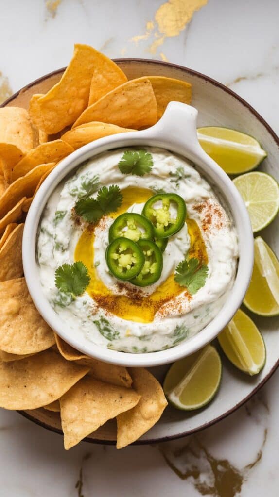 Cilantro Jalapeño Cottage Cheese Dip
