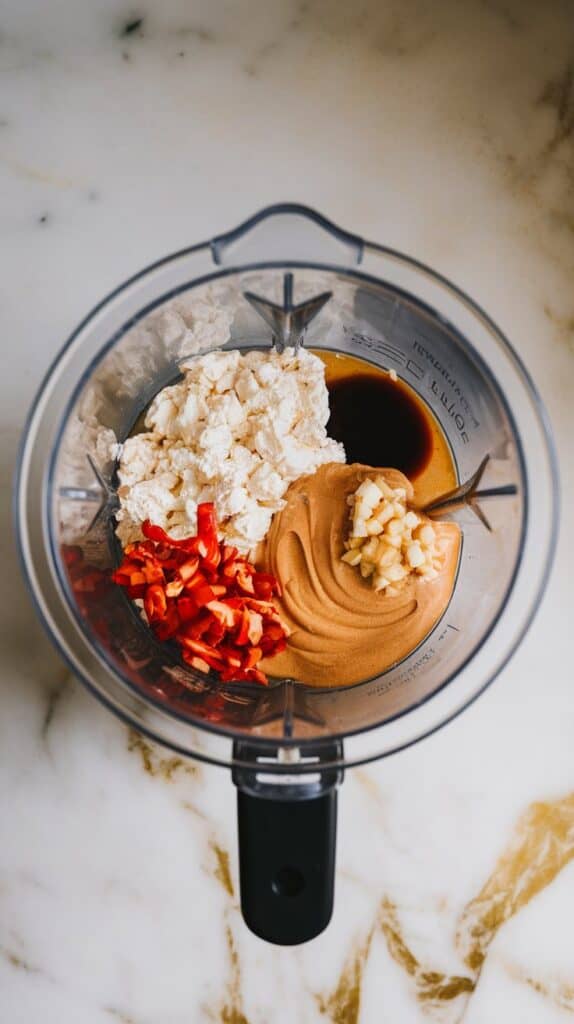 Thai Sweet-Chili Peanut Cottage Cheese Dip