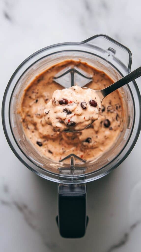 Spicy Chipotle Black Bean Cottage Cheese Dip