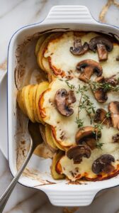 Mushroom & Swiss Scalloped Potatoes
