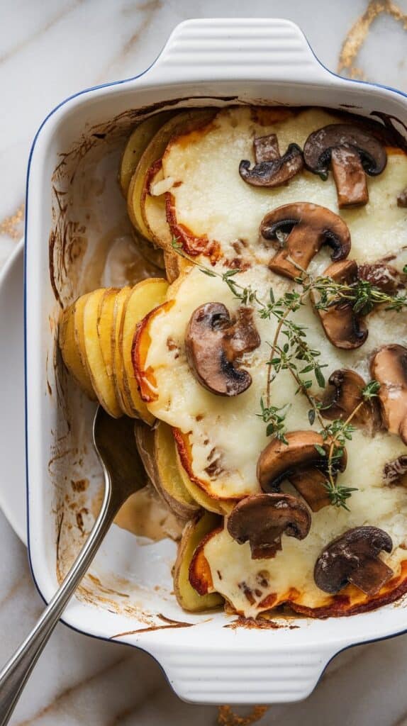 Mushroom & Swiss Scalloped Potatoes