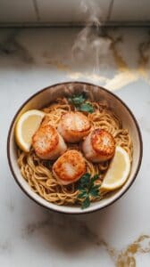 Lemon Garlic Butter Scallop Ramen