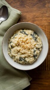 Creamy Spinach Basmati Rice Risotto