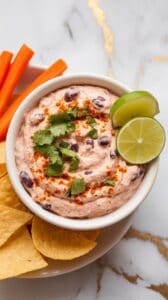 Spicy Chipotle Black Bean Cottage Cheese Dip