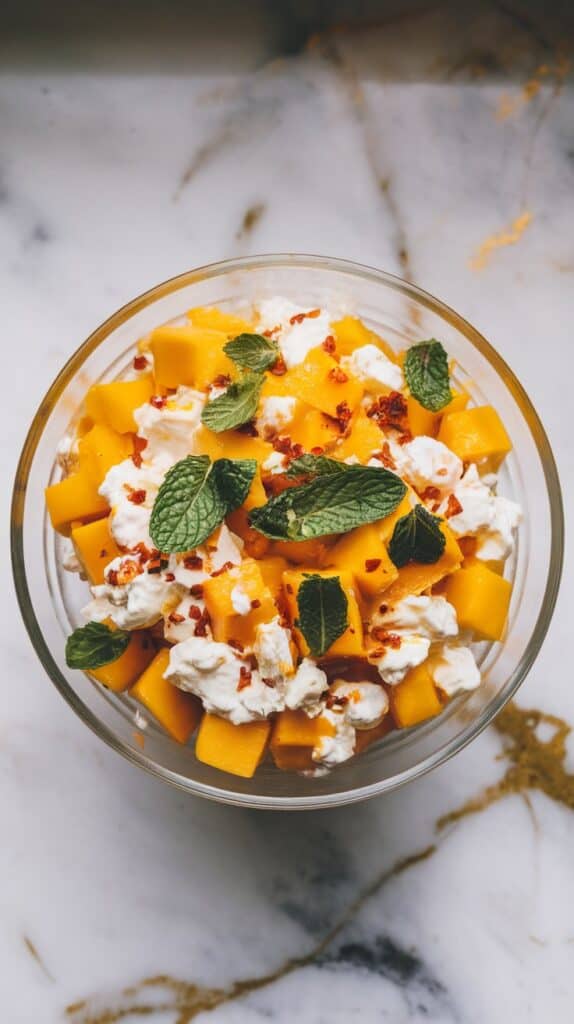 Spicy Mango & Cottage Cheese Salad