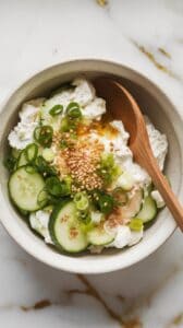 Asian-Inspired Cucumber Cottage Cheese Salad