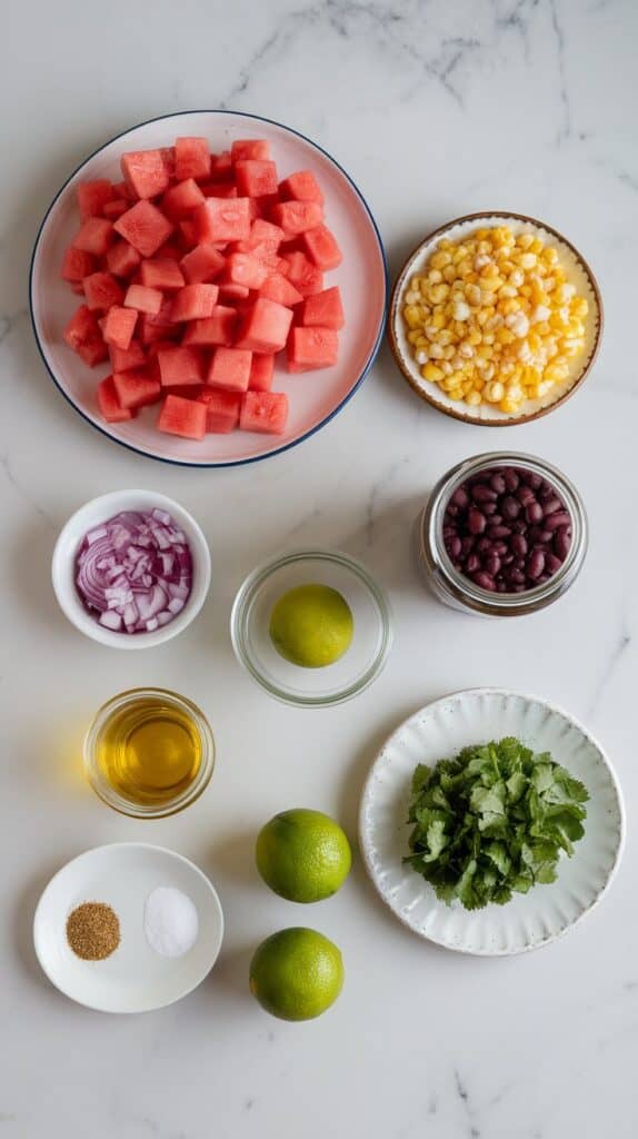 Watermelon Corn Black Bean Salad