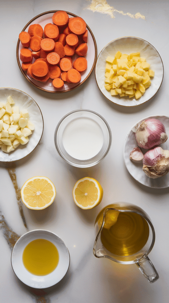 Chilled Carrot Ginger Soup