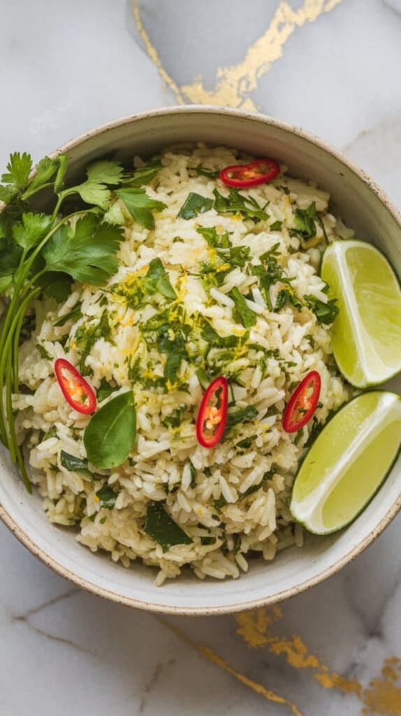 Argentine-Thai Fusion Chimichurri Basmati Rice