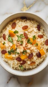 Basmati Rice Pilaf with Dried Fruits and Nuts