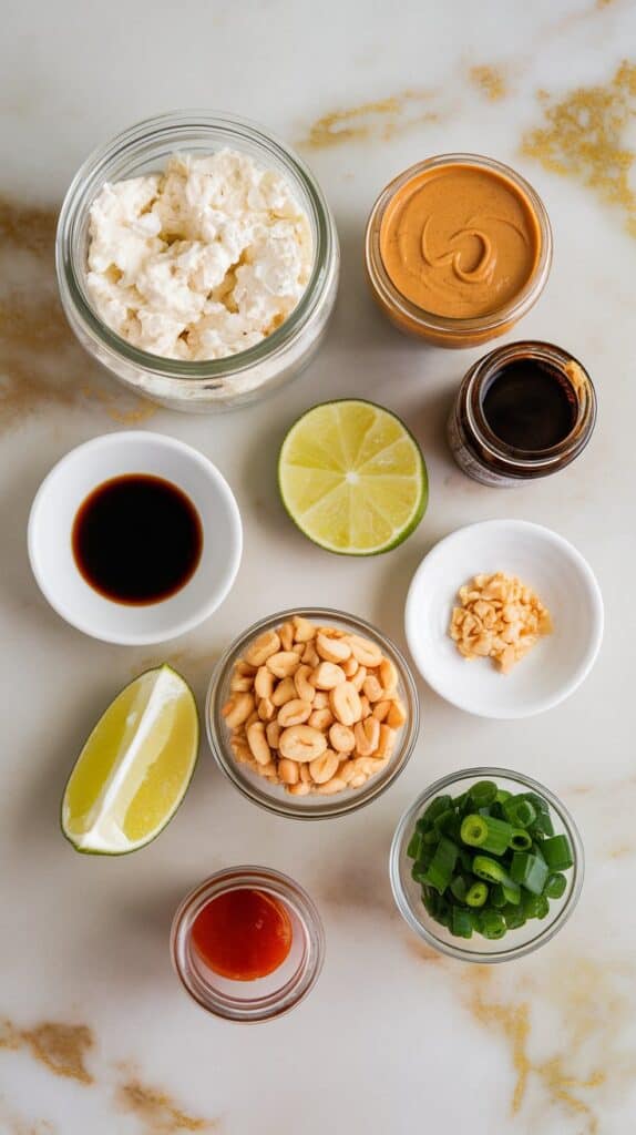 Thai Sweet-Chili Peanut Cottage Cheese Dip