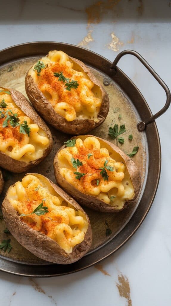 Creamy Vegan Mac & Cheese Baked Potato