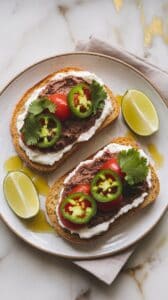 Southwest Black Bean Cottage Cheese Toast