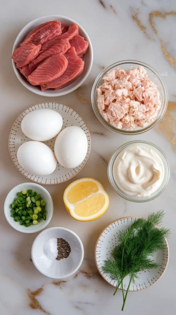 Tuna Egg Cottage Cheese Salad