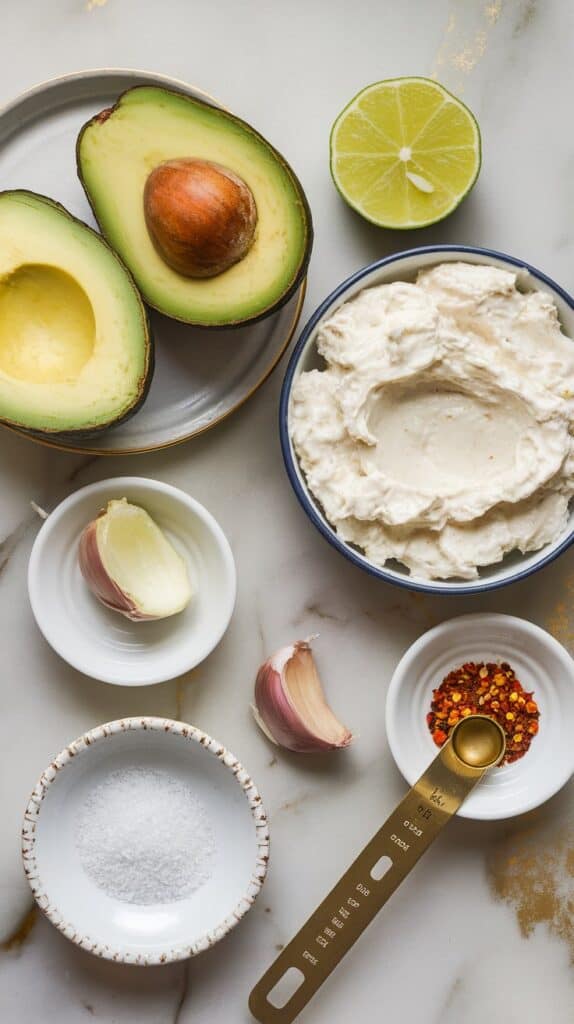 Smooth & Tangy Avocado Lime Cottage Cheese Dip