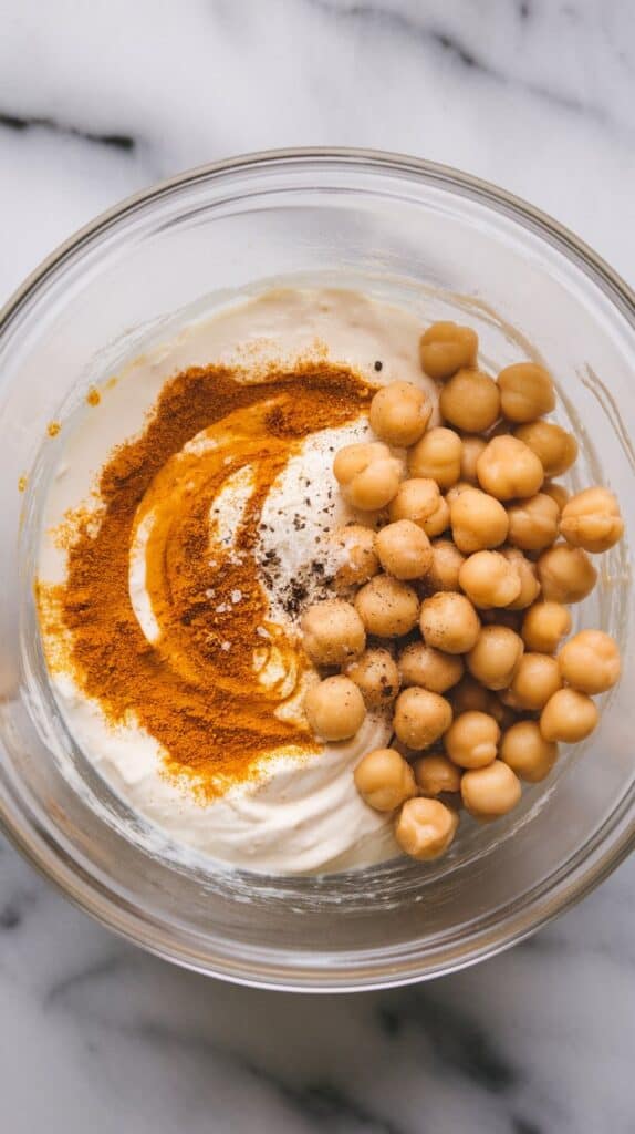 Curry Chickpea Cottage Cheese Salad