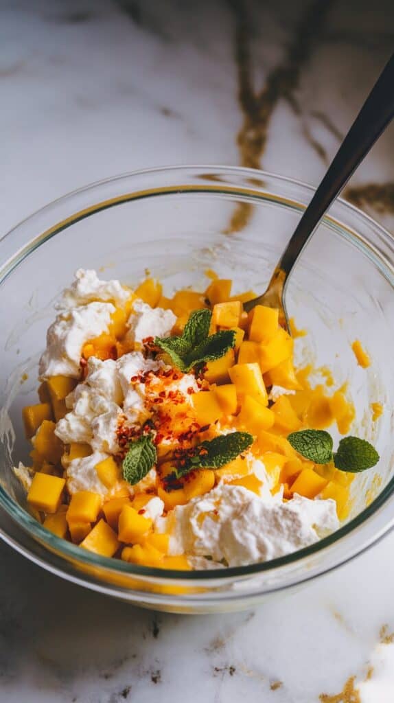 Spicy Mango & Cottage Cheese Salad