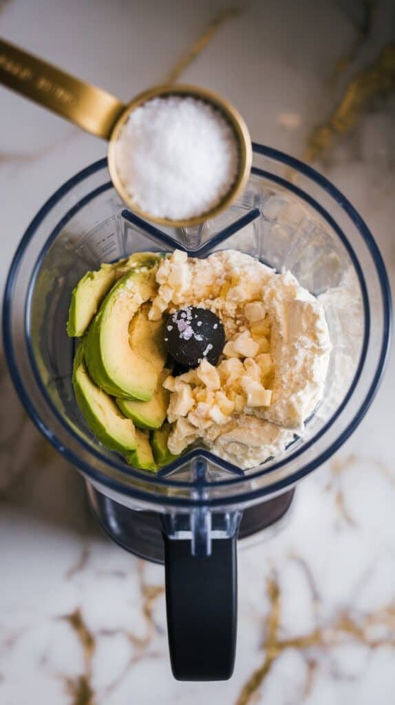 Smooth & Tangy Avocado Lime Cottage Cheese Dip