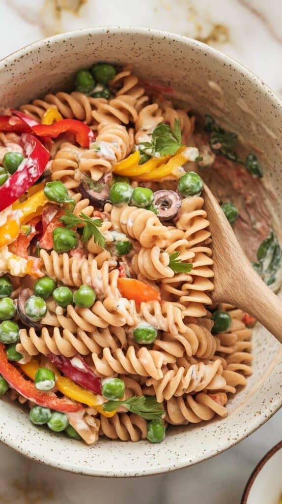 Creamy Cottage Cheese Pasta Salad