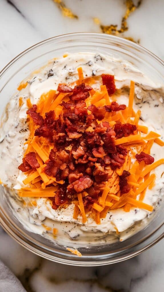 Smoky Bacon Cheddar Cottage Cheese Dip