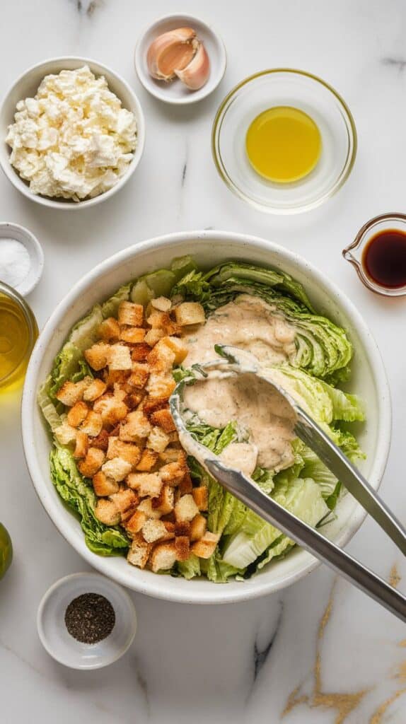 Cottage Cheese Caesar Salad