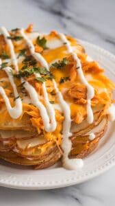 Buffalo Chicken Scalloped Potatoes