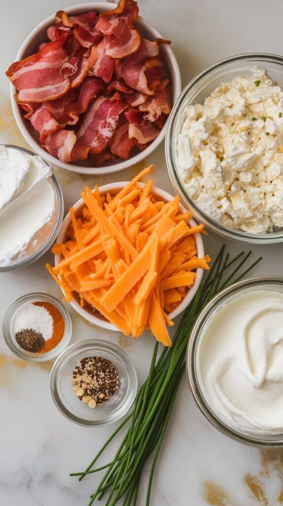 Smoky Bacon Cheddar Cottage Cheese Dip