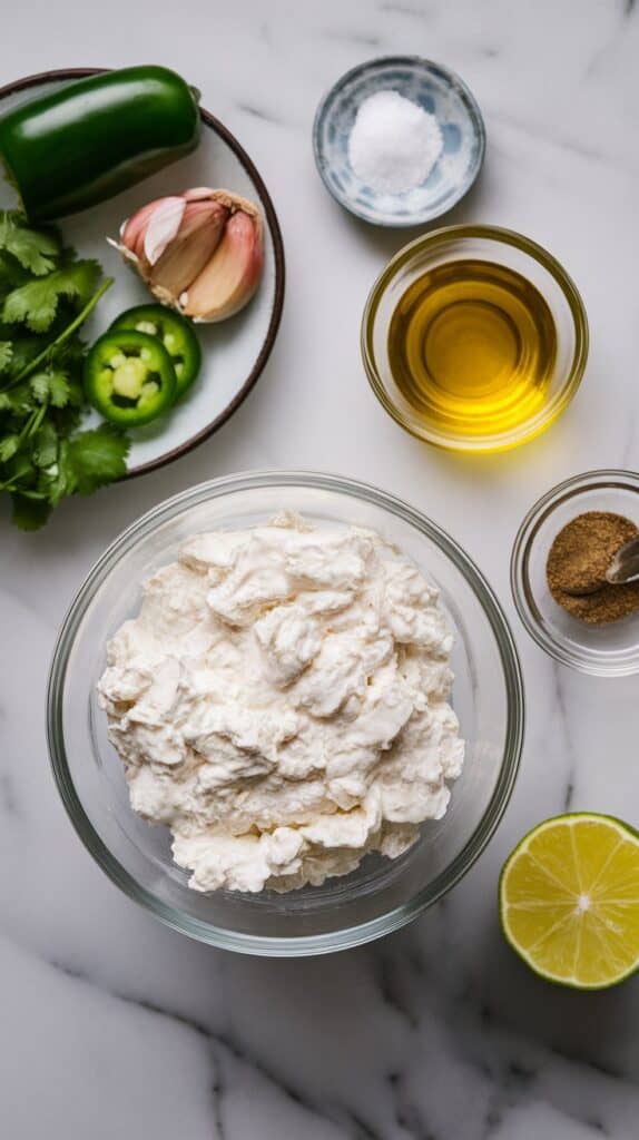 Cilantro Jalapeño Cottage Cheese Dip