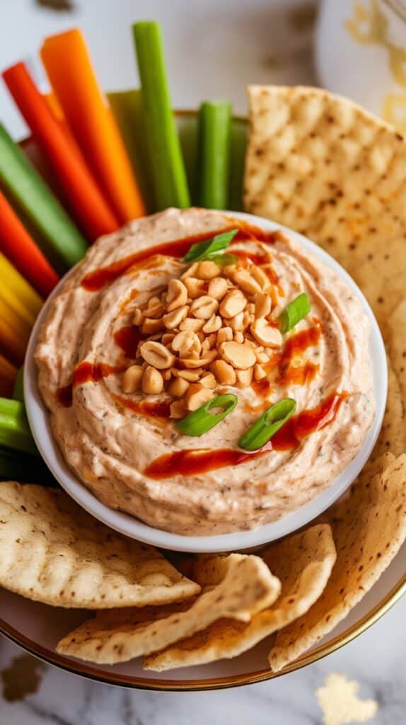 Thai Sweet-Chili Peanut Cottage Cheese Dip