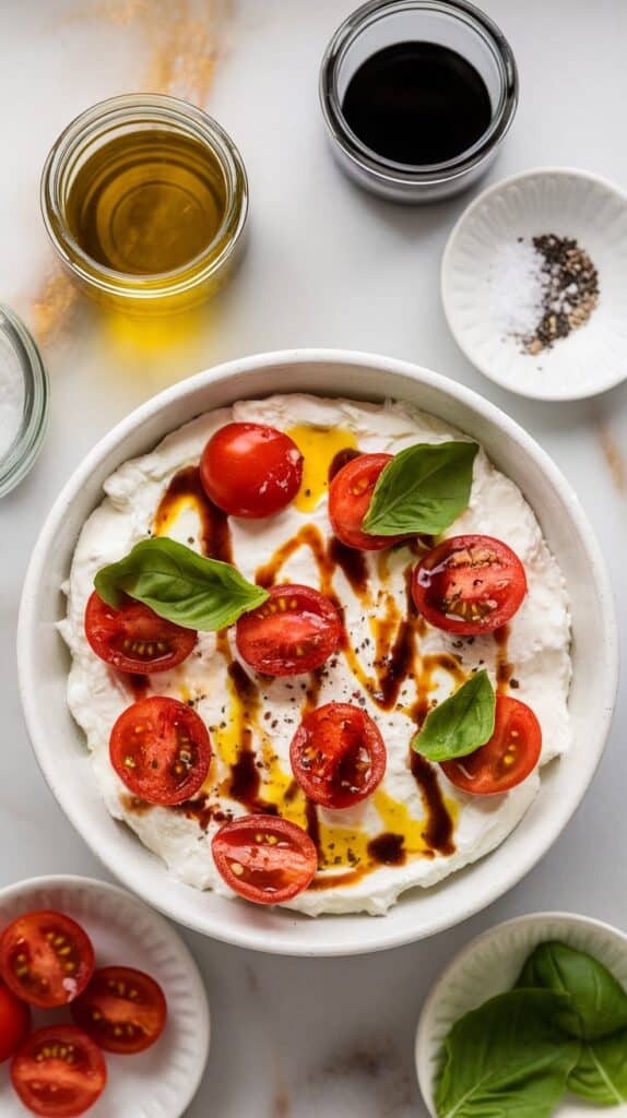 Cottage Cheese Caprese Salad