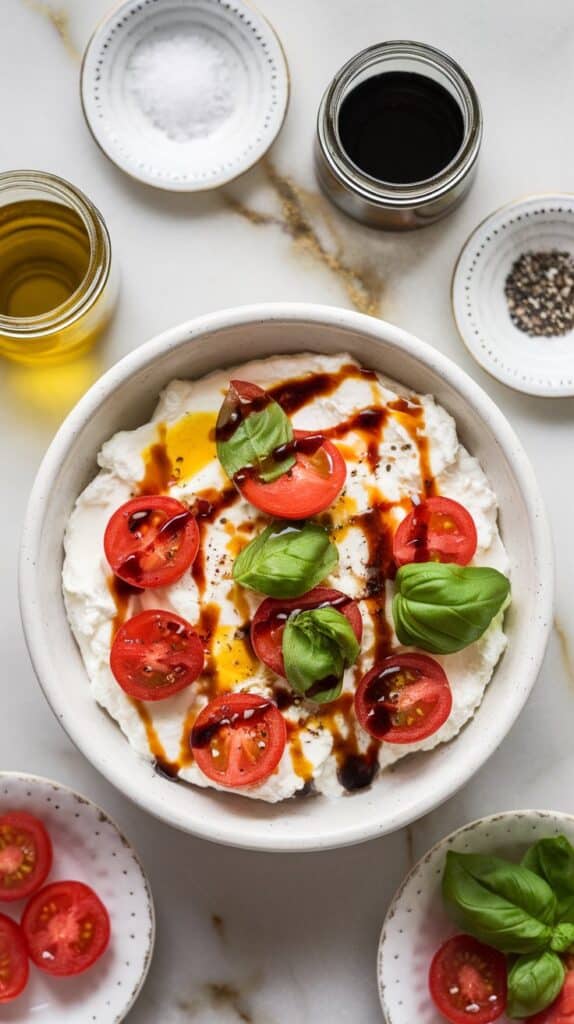 Cottage Cheese Caprese Salad